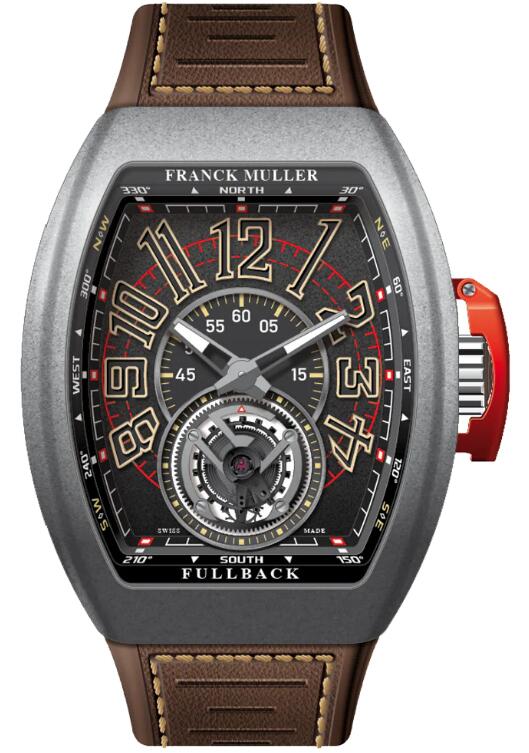 Review Franck Muller Vanguard Fullback Tourbillon Replica Watch V 45 T DT LCK (BN) (TTMC) (NR. NR SB) - Click Image to Close